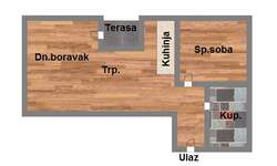 Dvosoban stan, Novi Sad, Telep, prodaja, 54m2, 127620e, id1030744